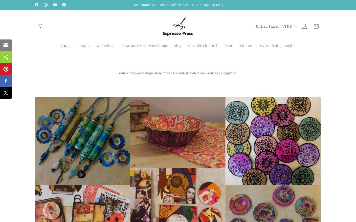 espressopressdesign.com homepage screenshot