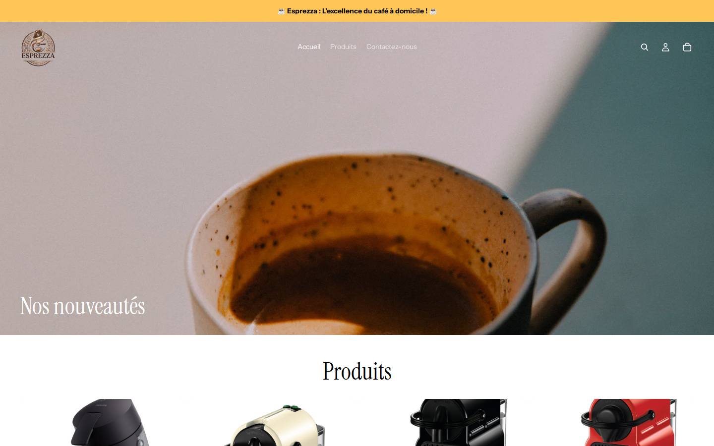 esprezza.fr homepage screenshot