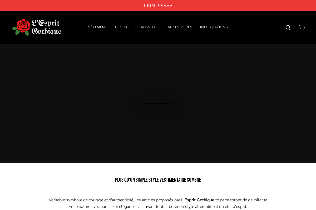 L'Esprit Gothique homepage screenshot