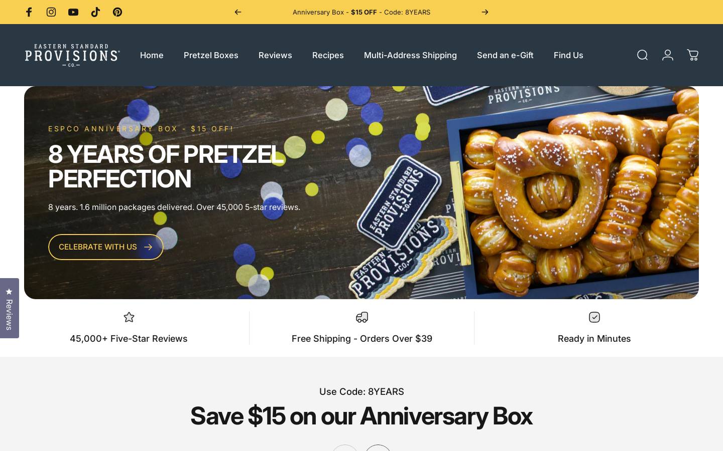 esprovisions.com homepage screenshot
