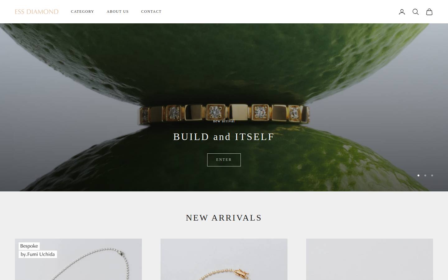 ess-diamond.com homepage screenshot