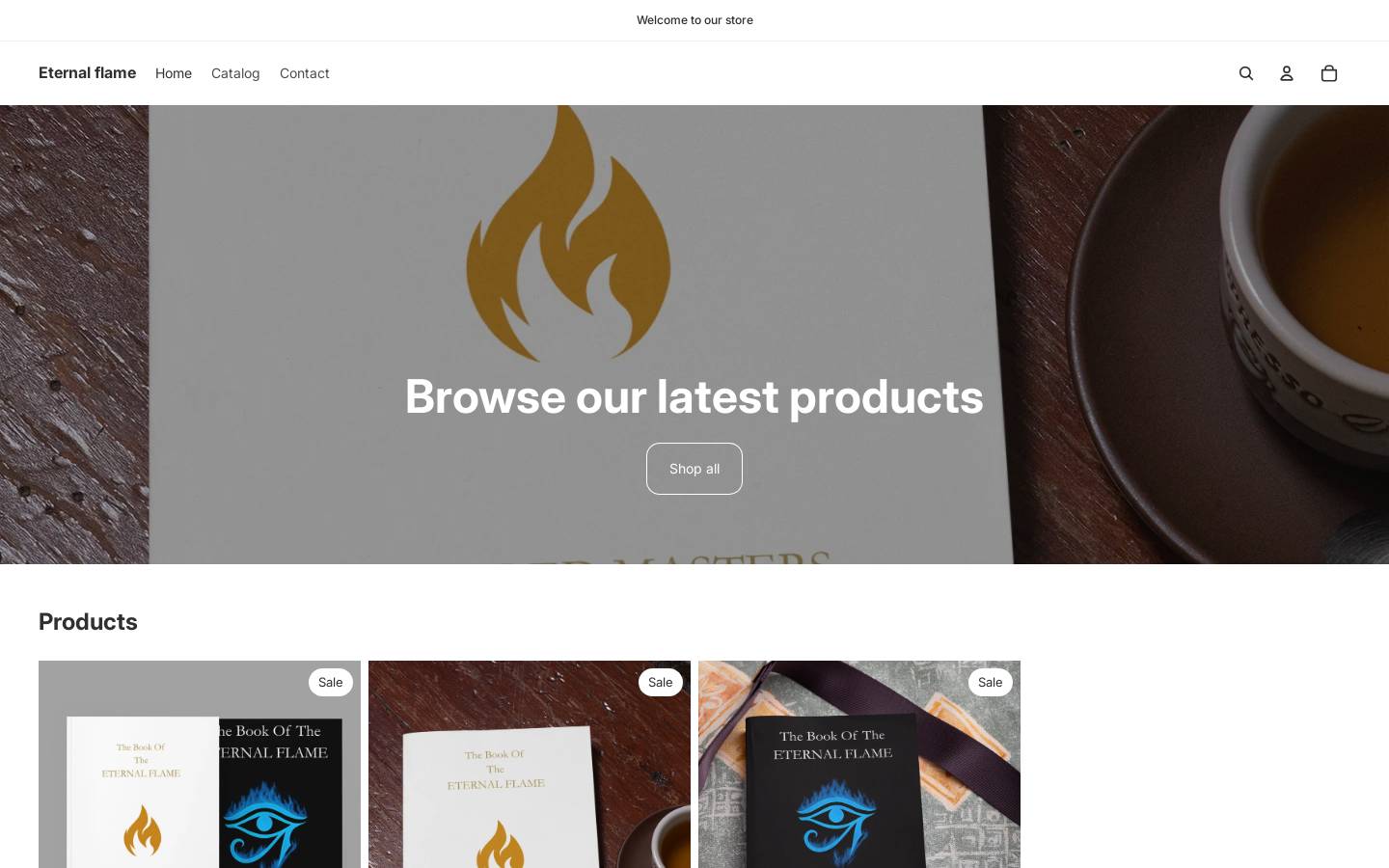 essenceeternalflame.com homepage screenshot