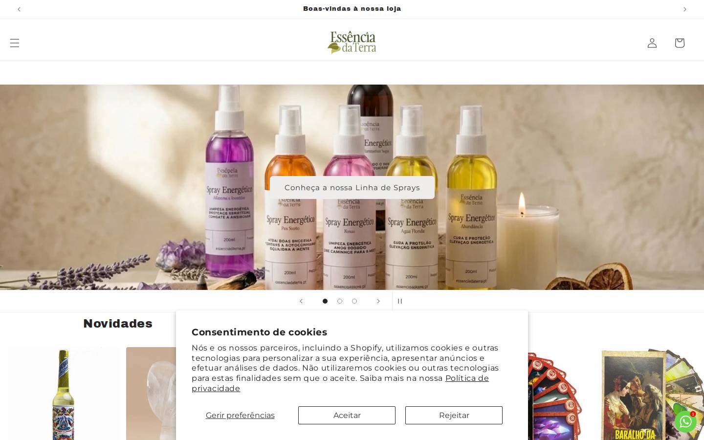 essenciadaterra.pt homepage screenshot