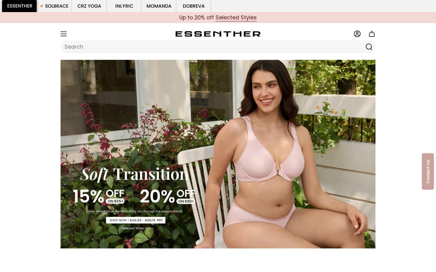 Essenther homepage screenshot
