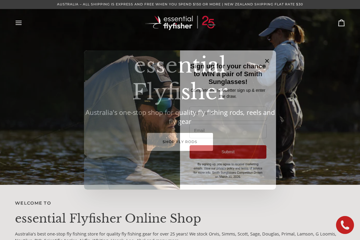 essential Flyfisher homepage screenshot