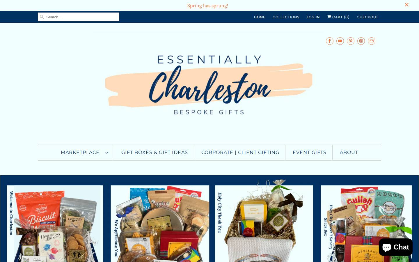 essentiallycharleston.com homepage screenshot