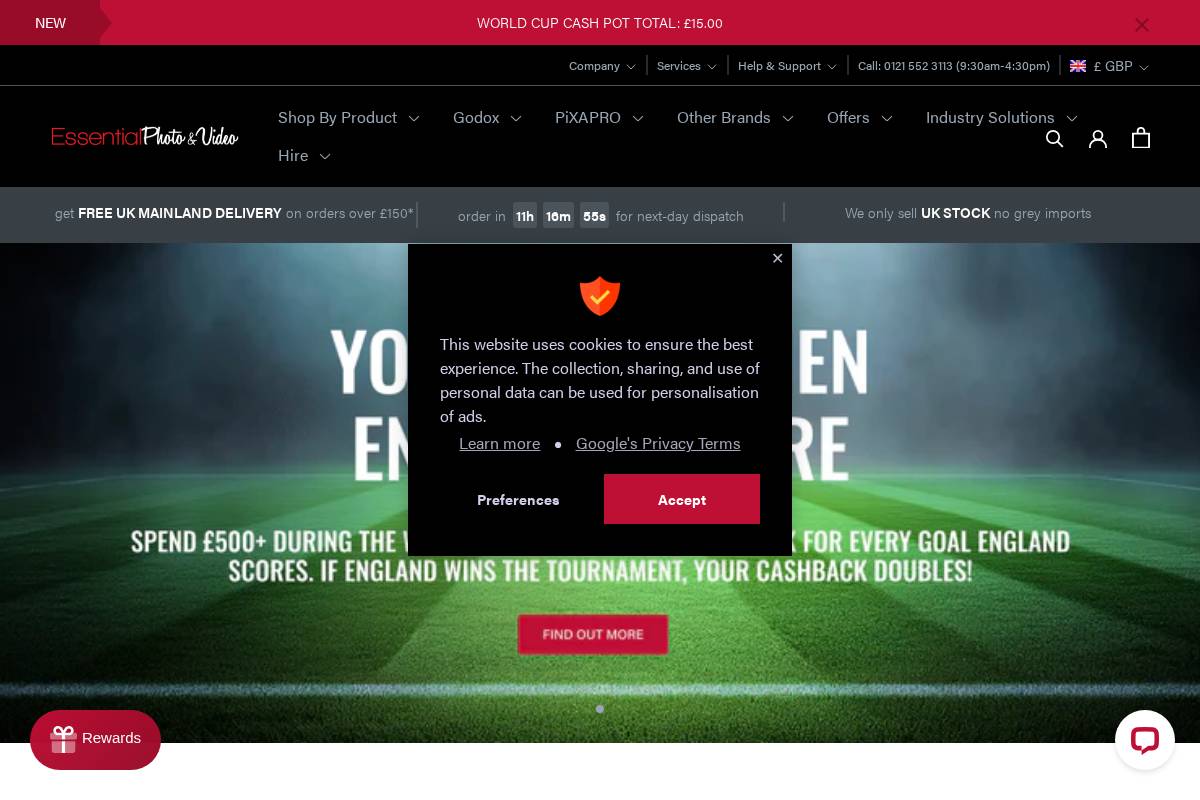 essentialphoto.co.uk homepage screenshot