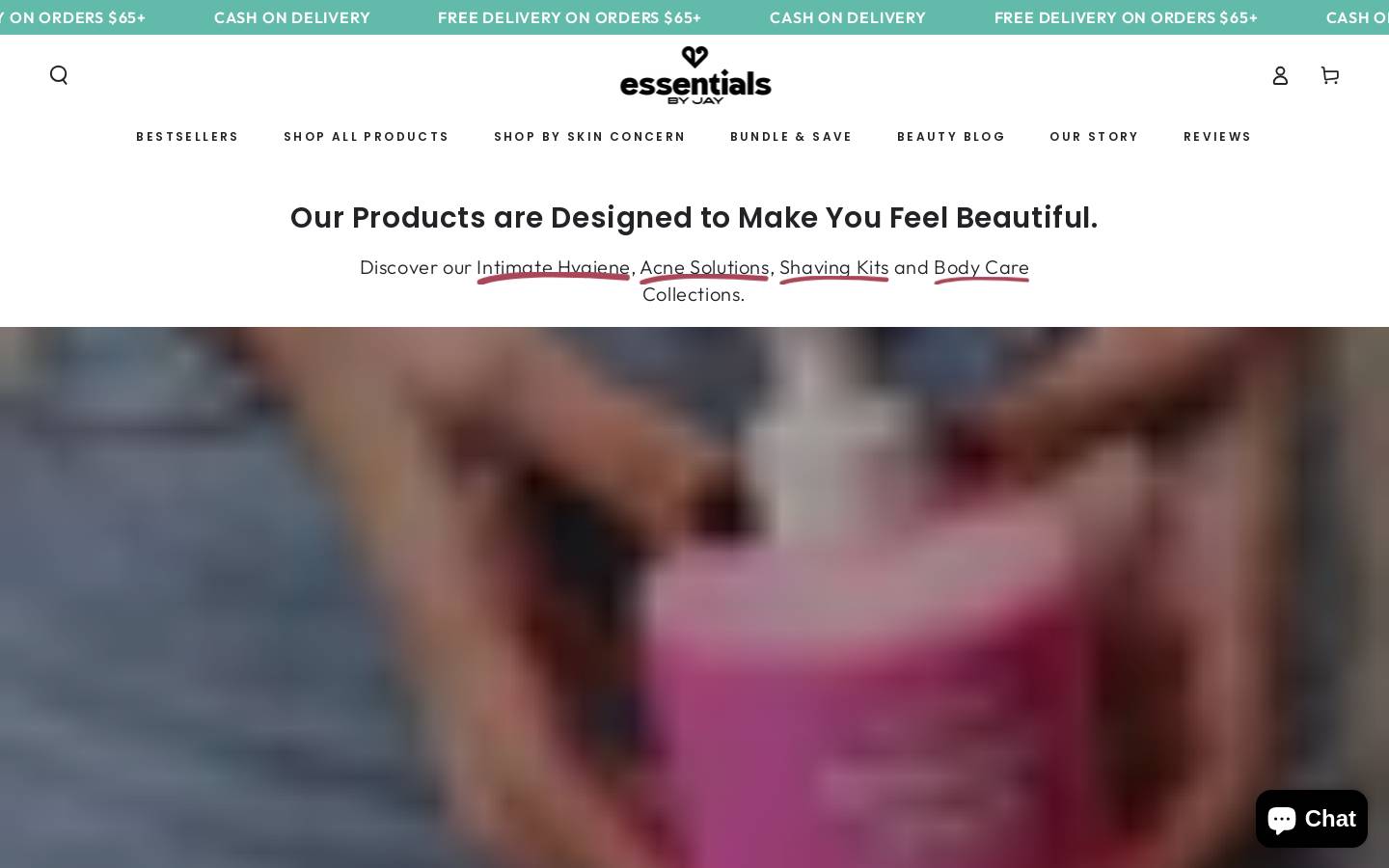 essentialsbyjay.com homepage screenshot