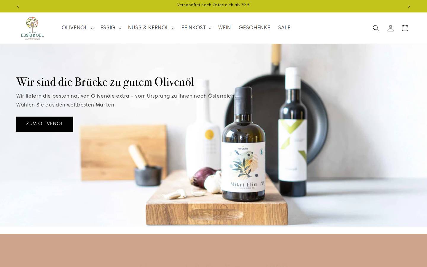 essig-oel.at homepage screenshot
