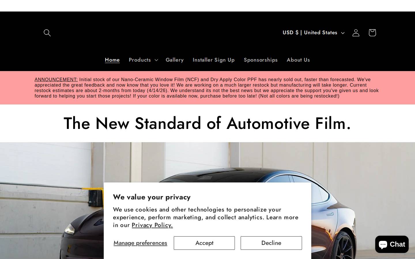 essmovinyl.com homepage screenshot