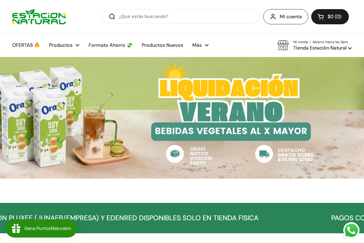 Estación Natural homepage screenshot
