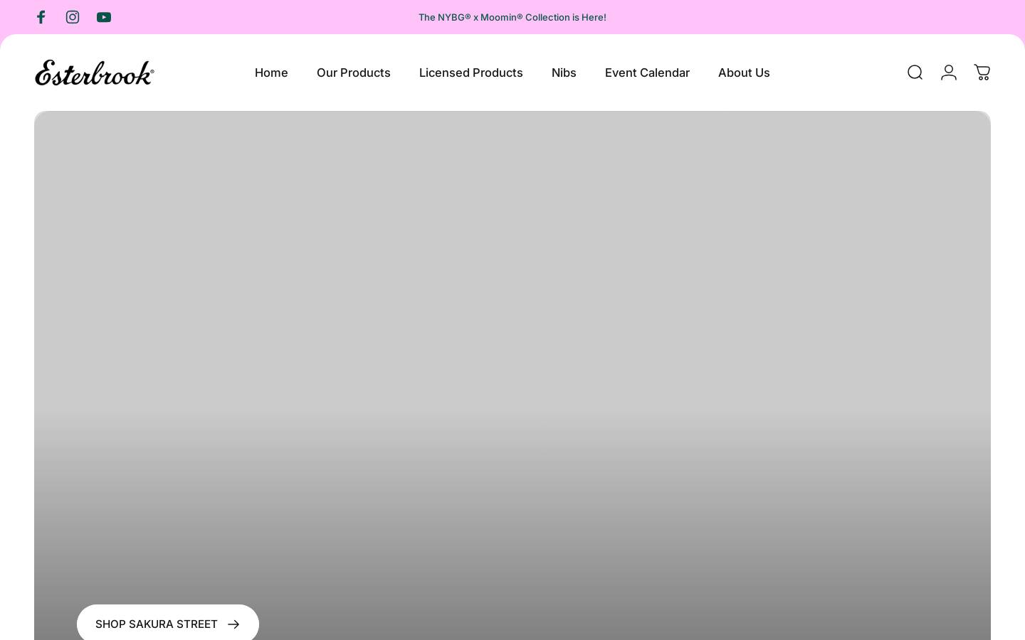 esterbrookpens.com homepage screenshot