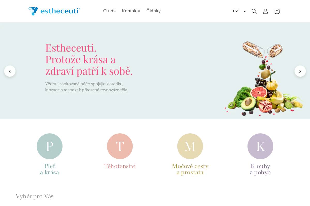 estheceuti.cz homepage screenshot