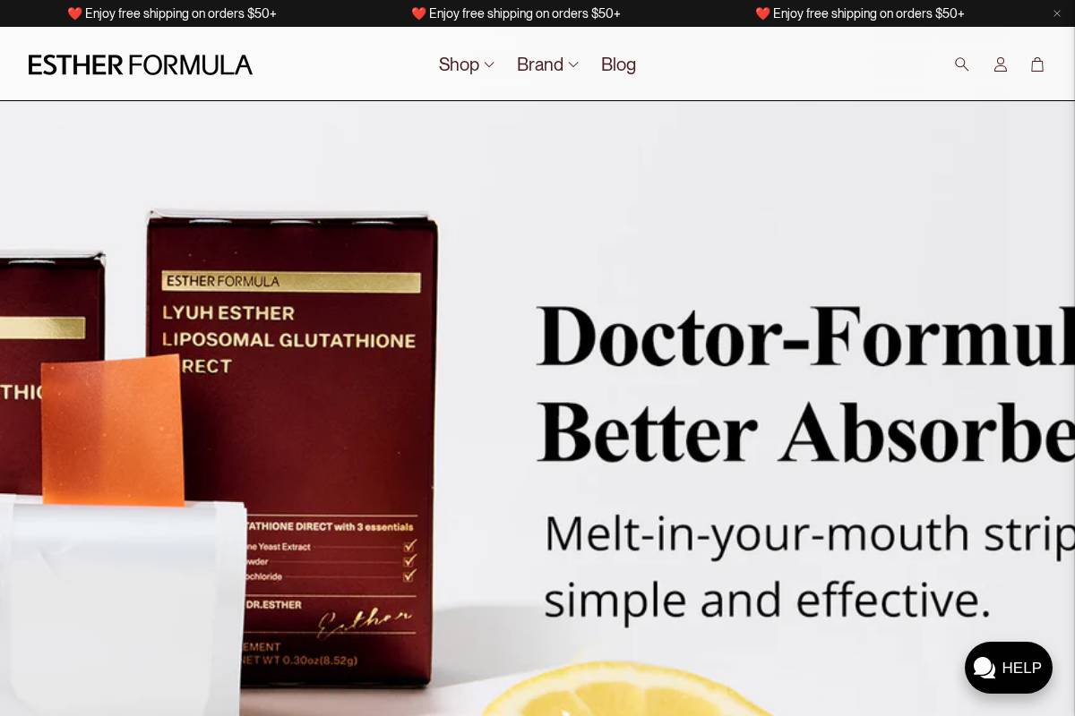 esther-mall.com homepage screenshot