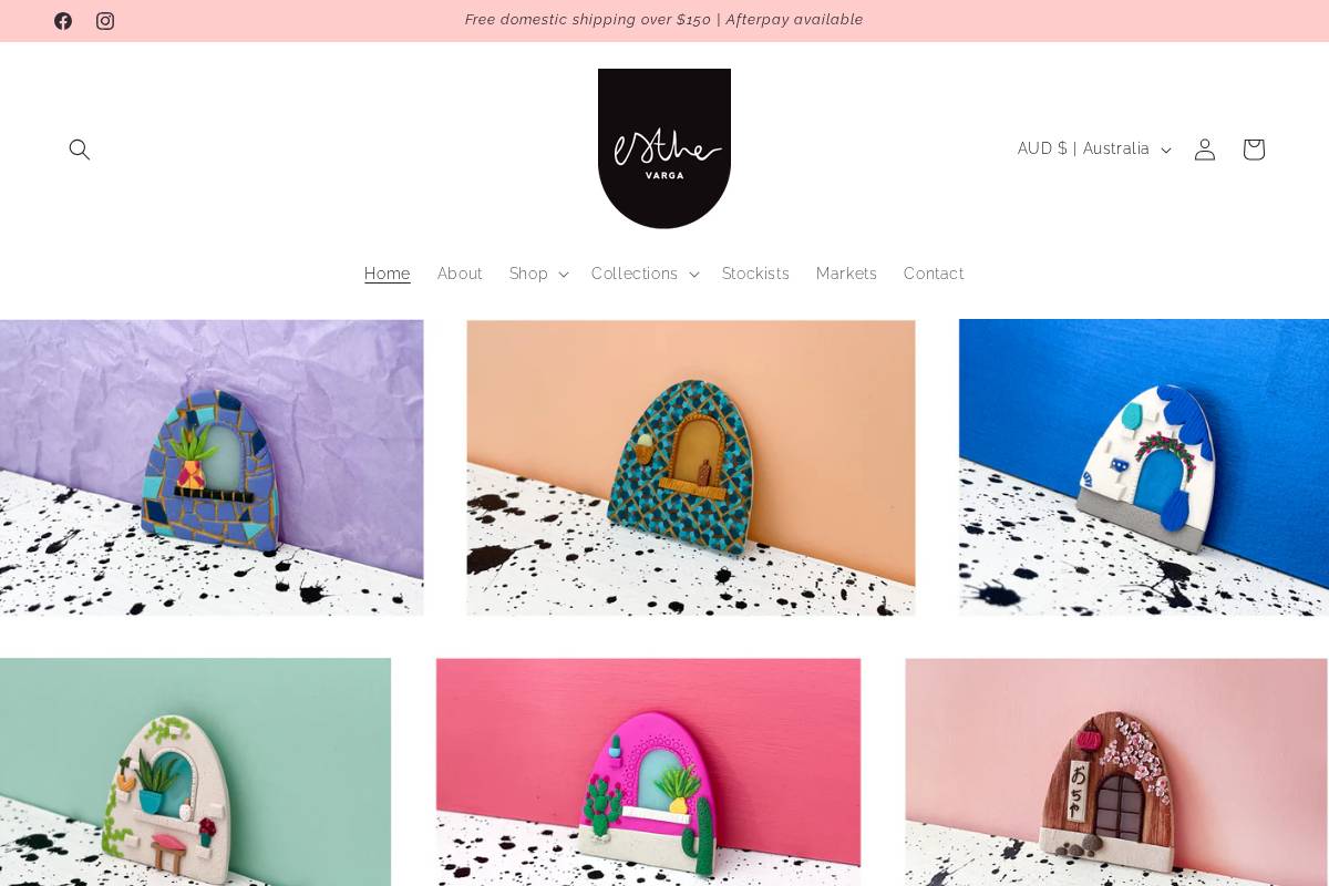 esthervarga.com.au homepage screenshot