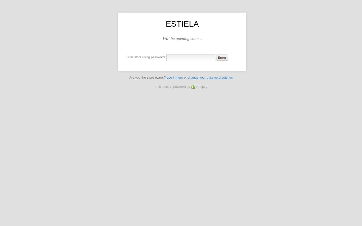 estiela.com homepage screenshot