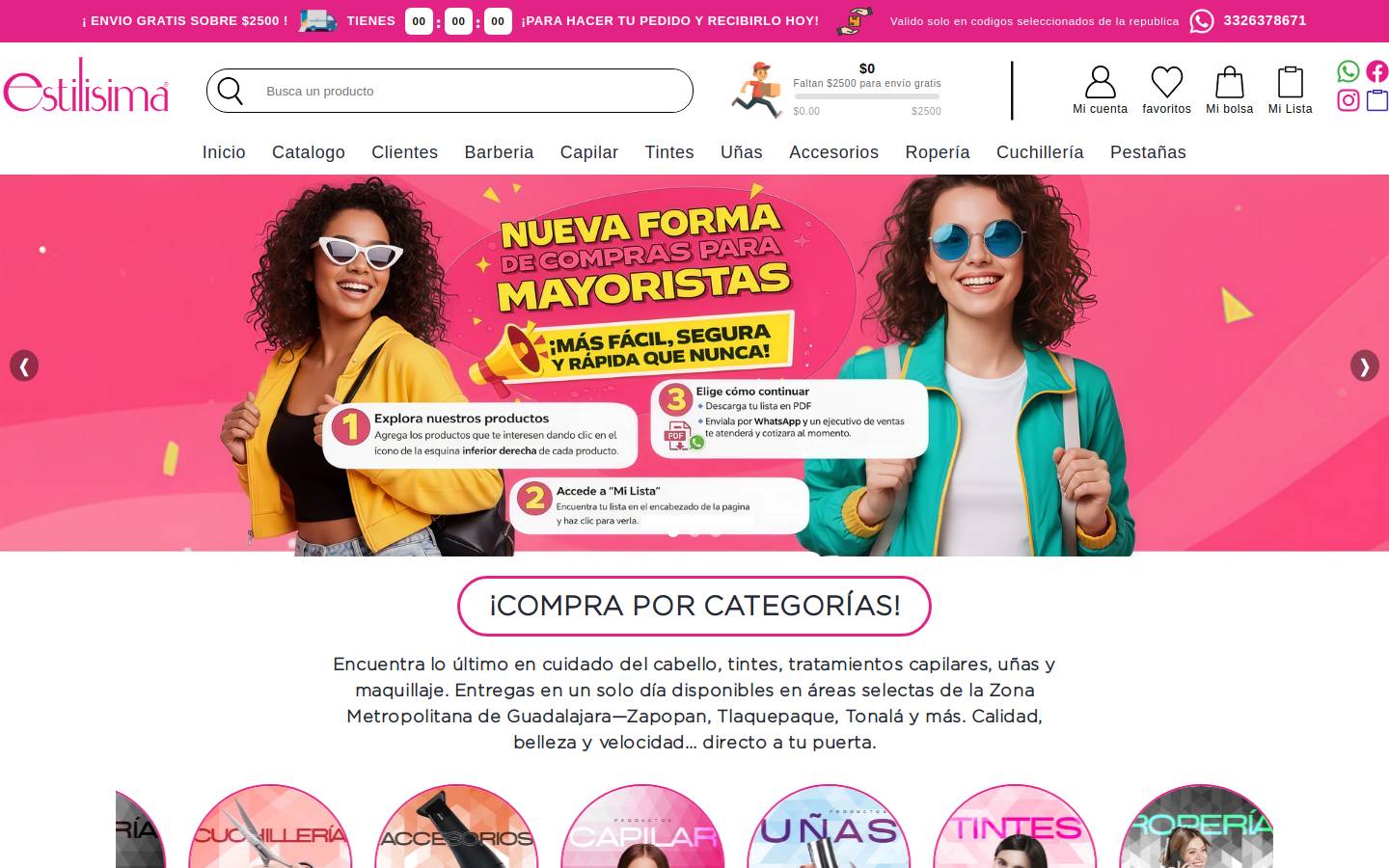 estilisima.com.mx homepage screenshot