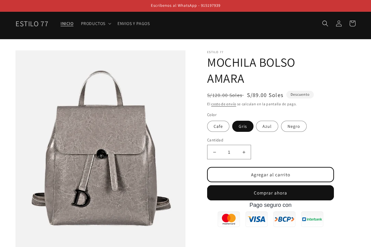 ESTILO 77 homepage screenshot