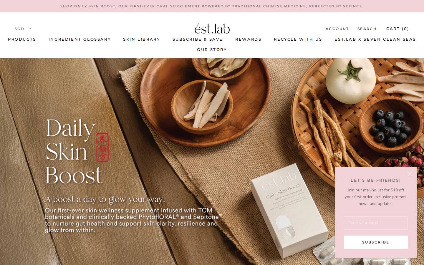 estlab.shop homepage screenshot