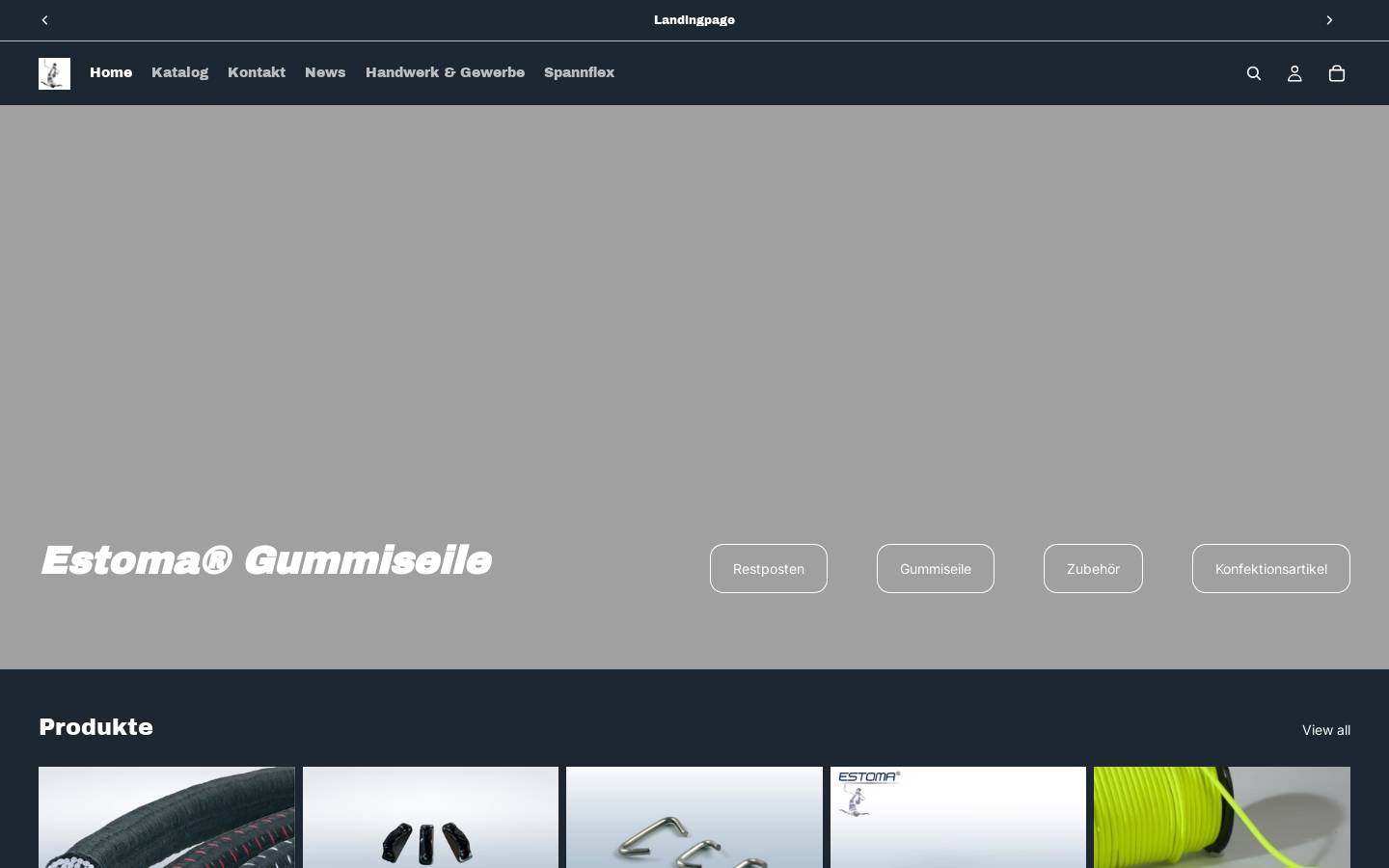 estoma.de homepage screenshot