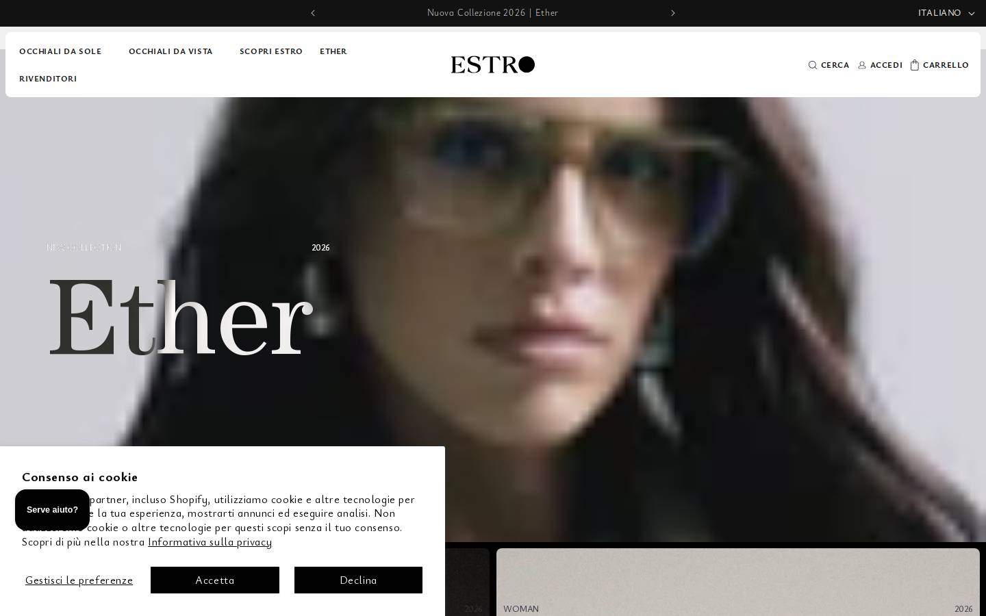estroeyewear.com homepage screenshot