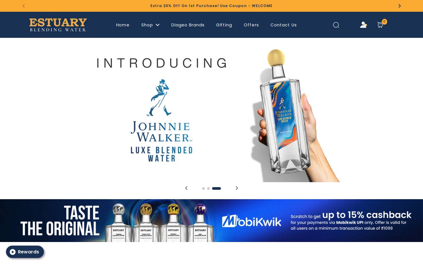Estuaryworld homepage screenshot