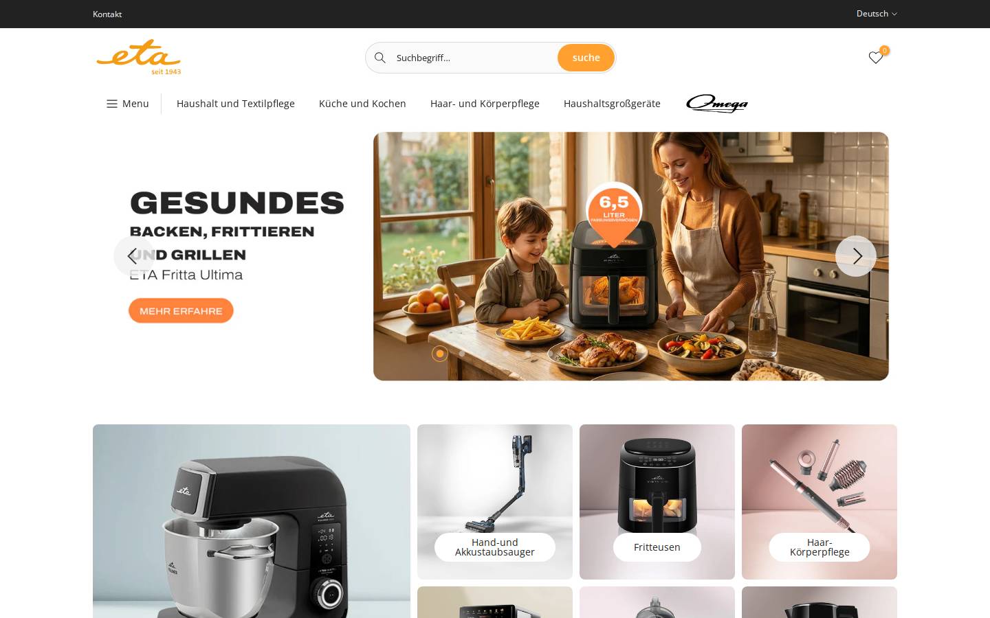 eta-hausgeraete.de homepage screenshot