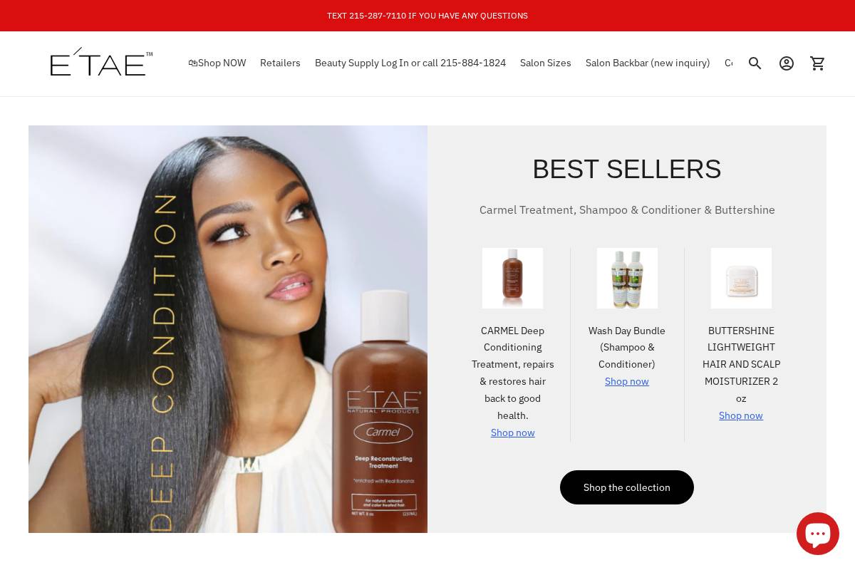 etaeshop.com homepage screenshot