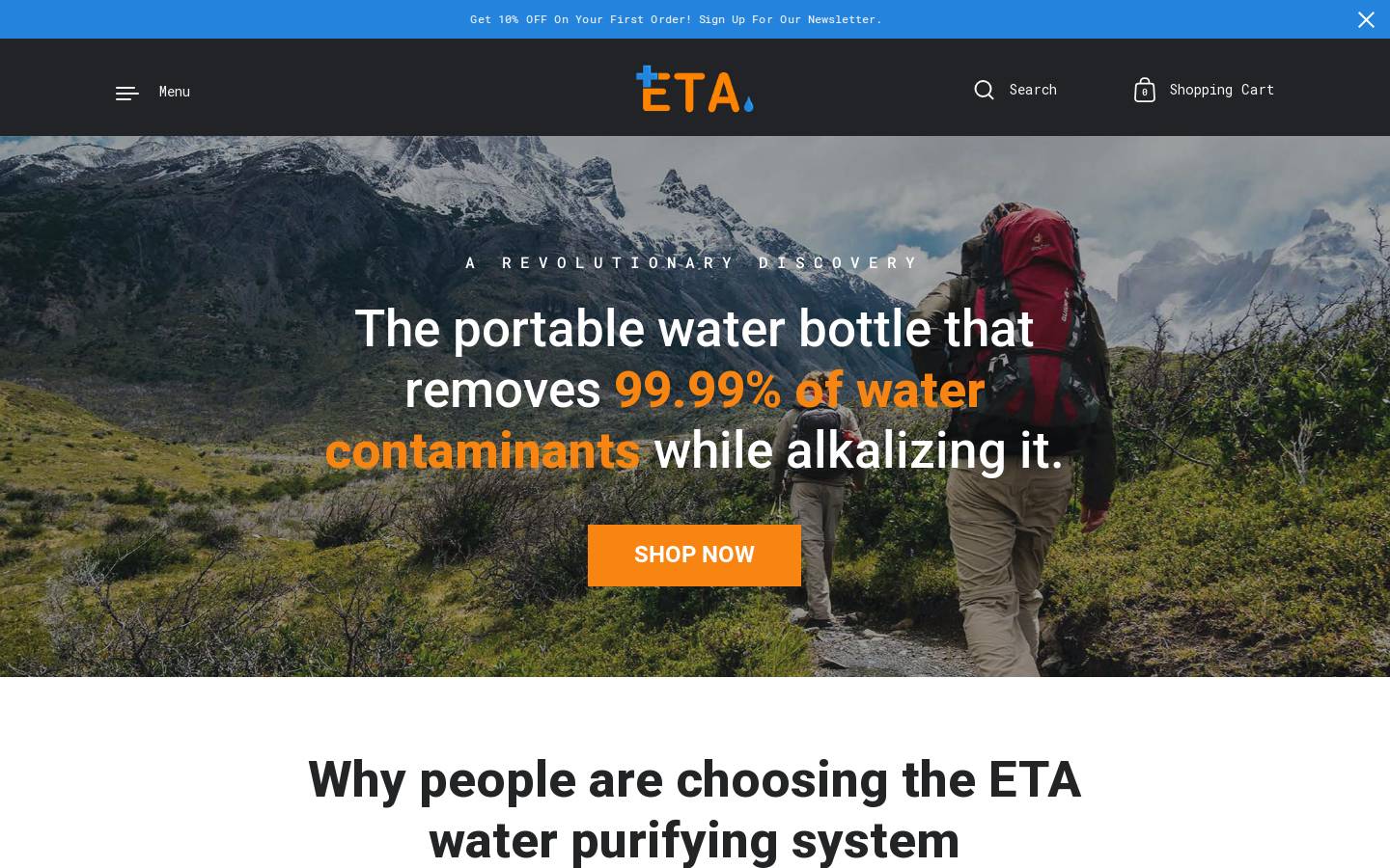 etaliving.com homepage screenshot