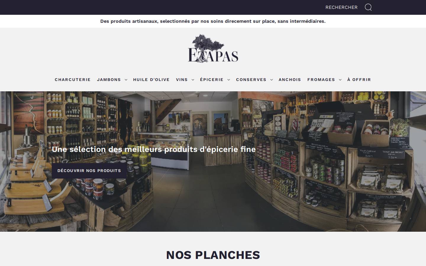 etapas.fr homepage screenshot