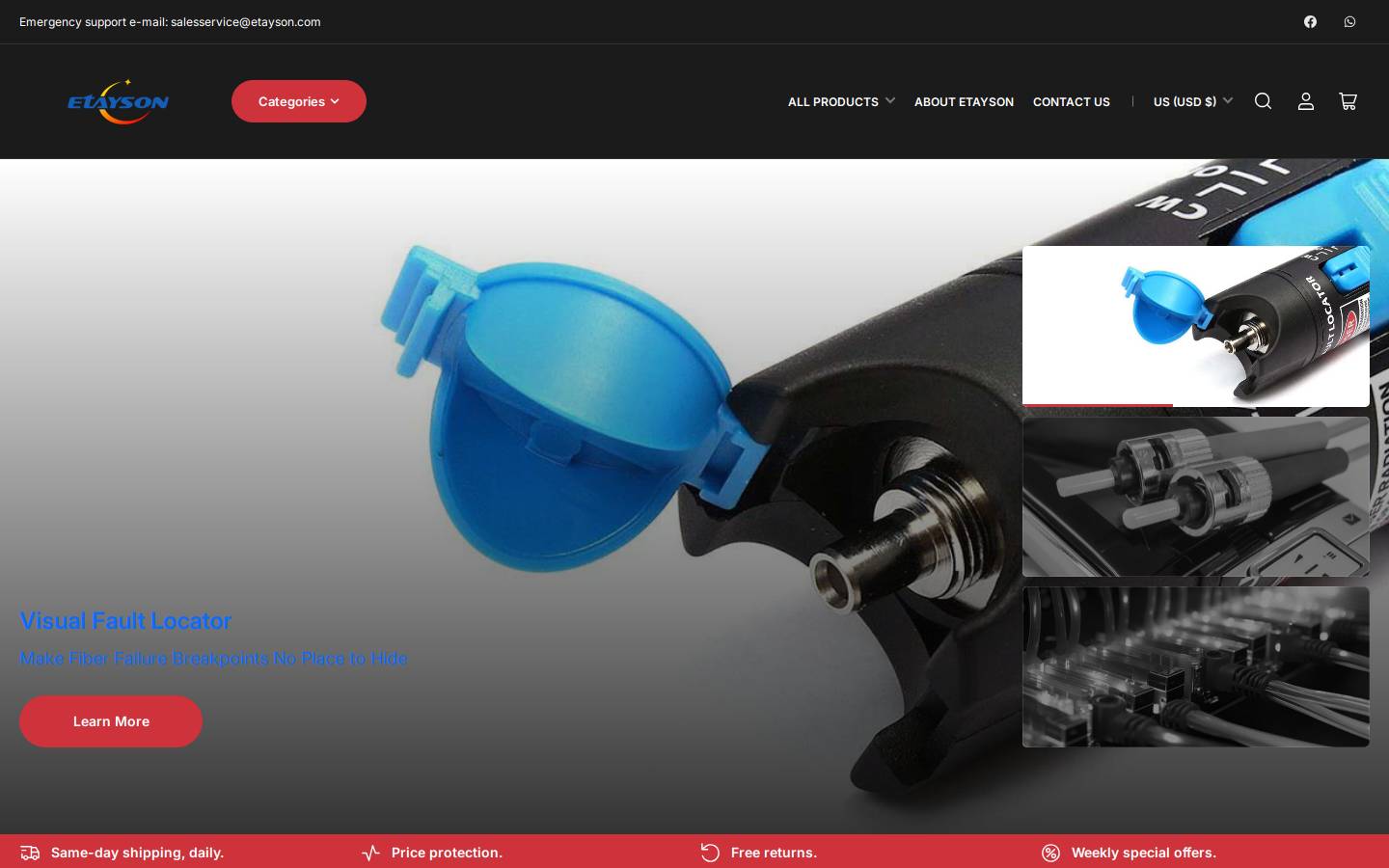 etayson.com homepage screenshot
