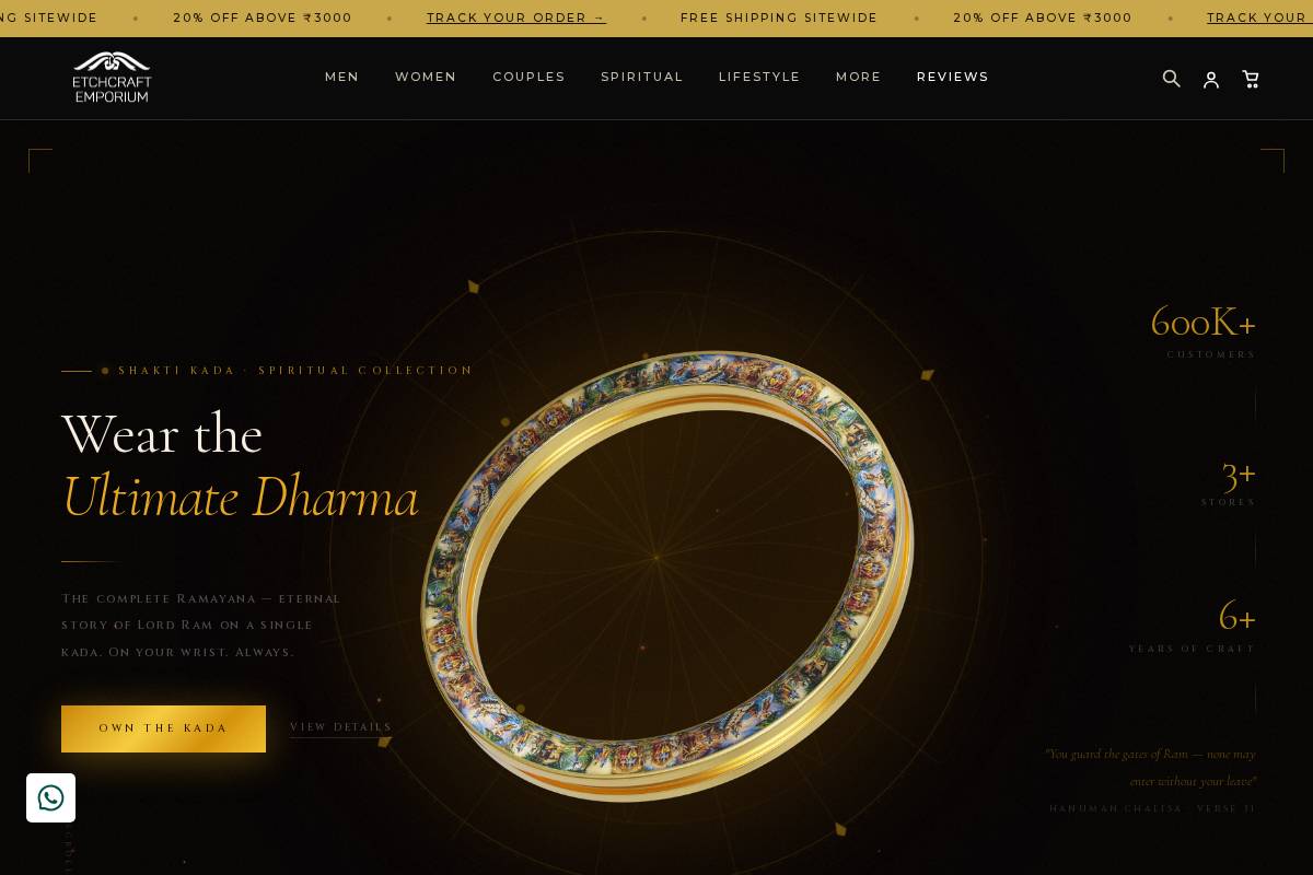 etchcraftemporium.in homepage screenshot