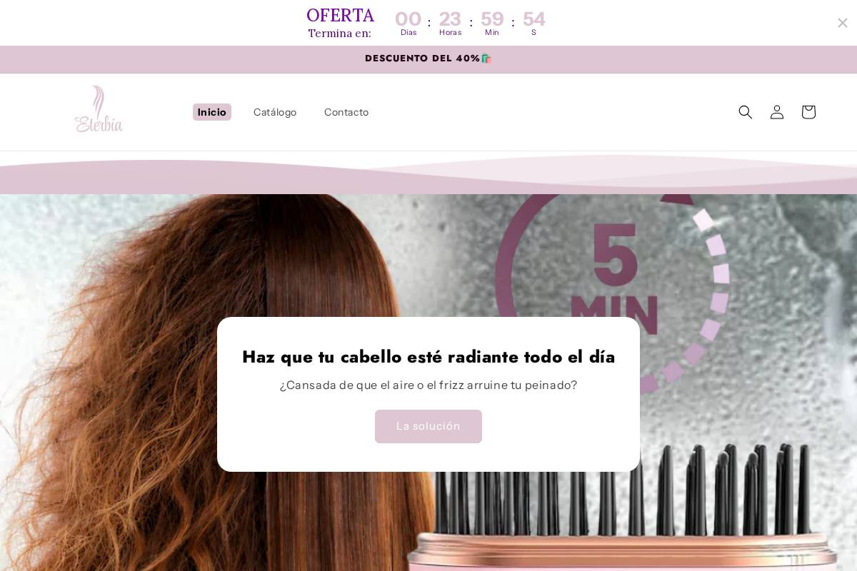 eterbia.com homepage screenshot