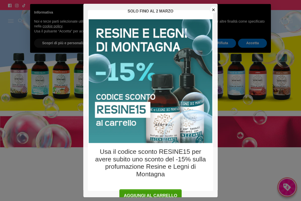 etereal.it homepage screenshot