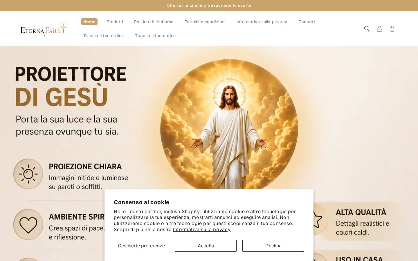 eternafaith.shop homepage screenshot