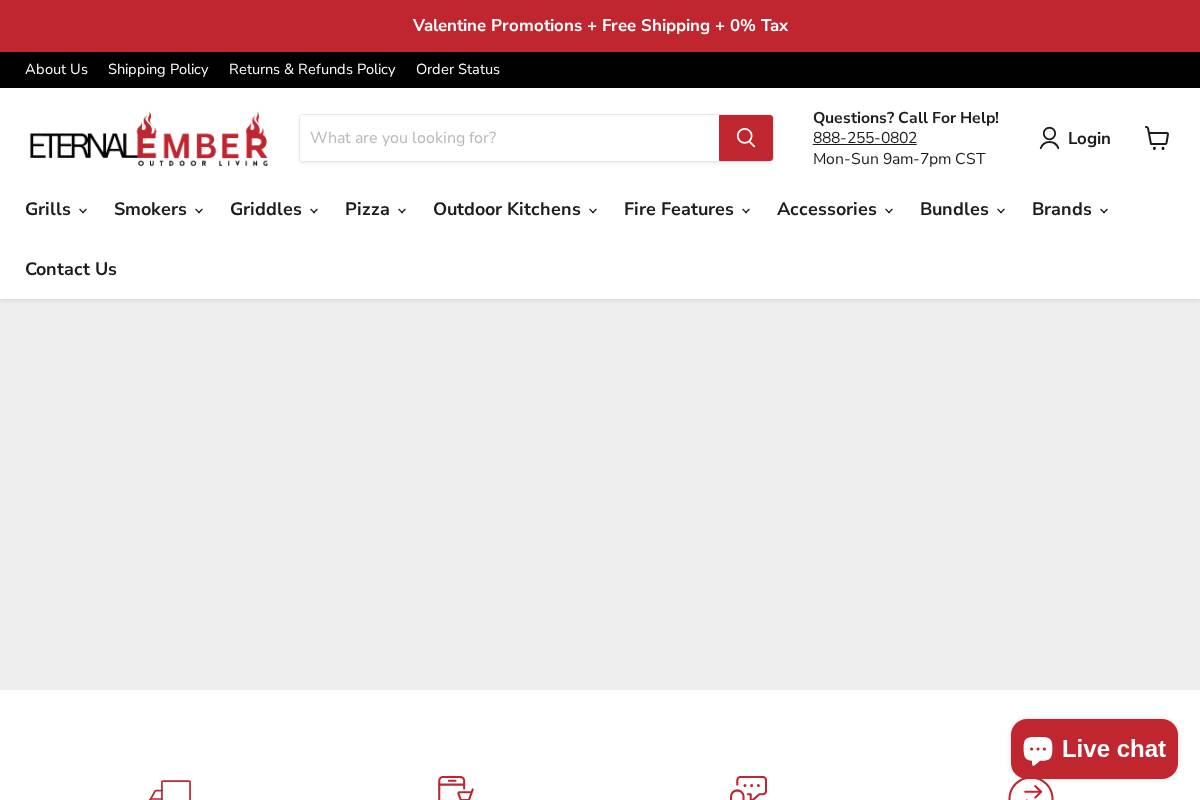 Eternalemberoutdoorliving homepage screenshot