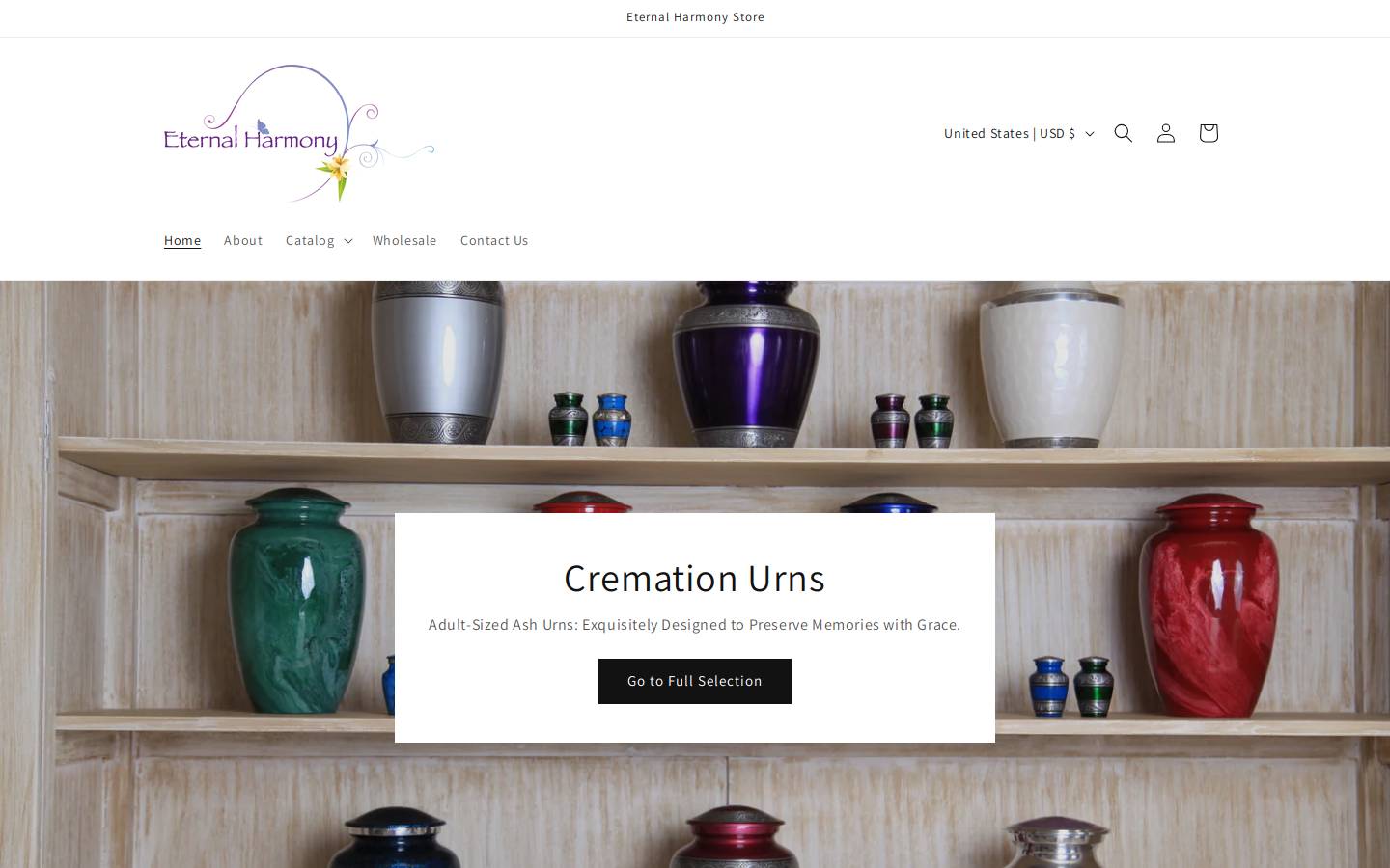 eternalharmony.com homepage screenshot