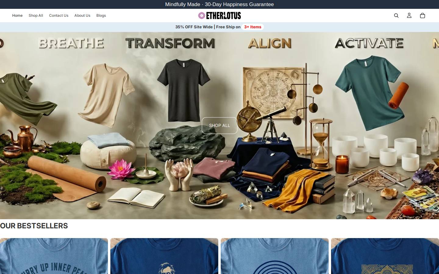 etherlotus.store homepage screenshot