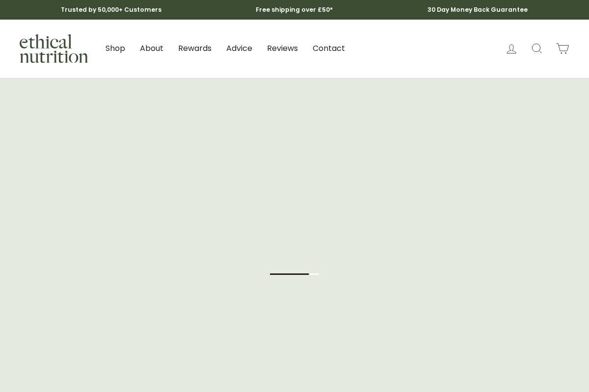 Ethical Nutrition homepage screenshot