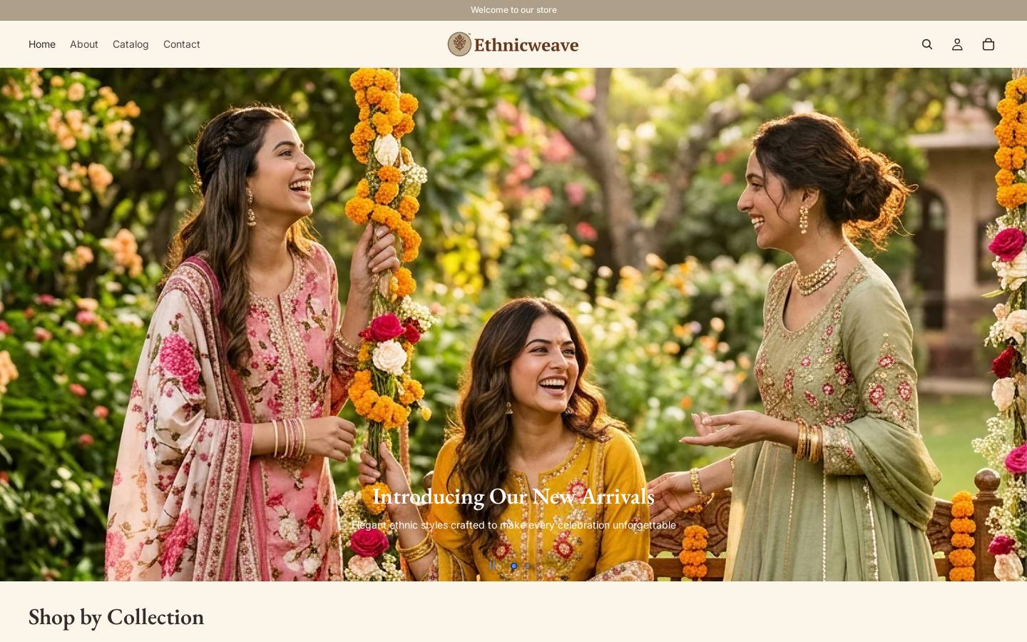 ethnic-store.com homepage screenshot