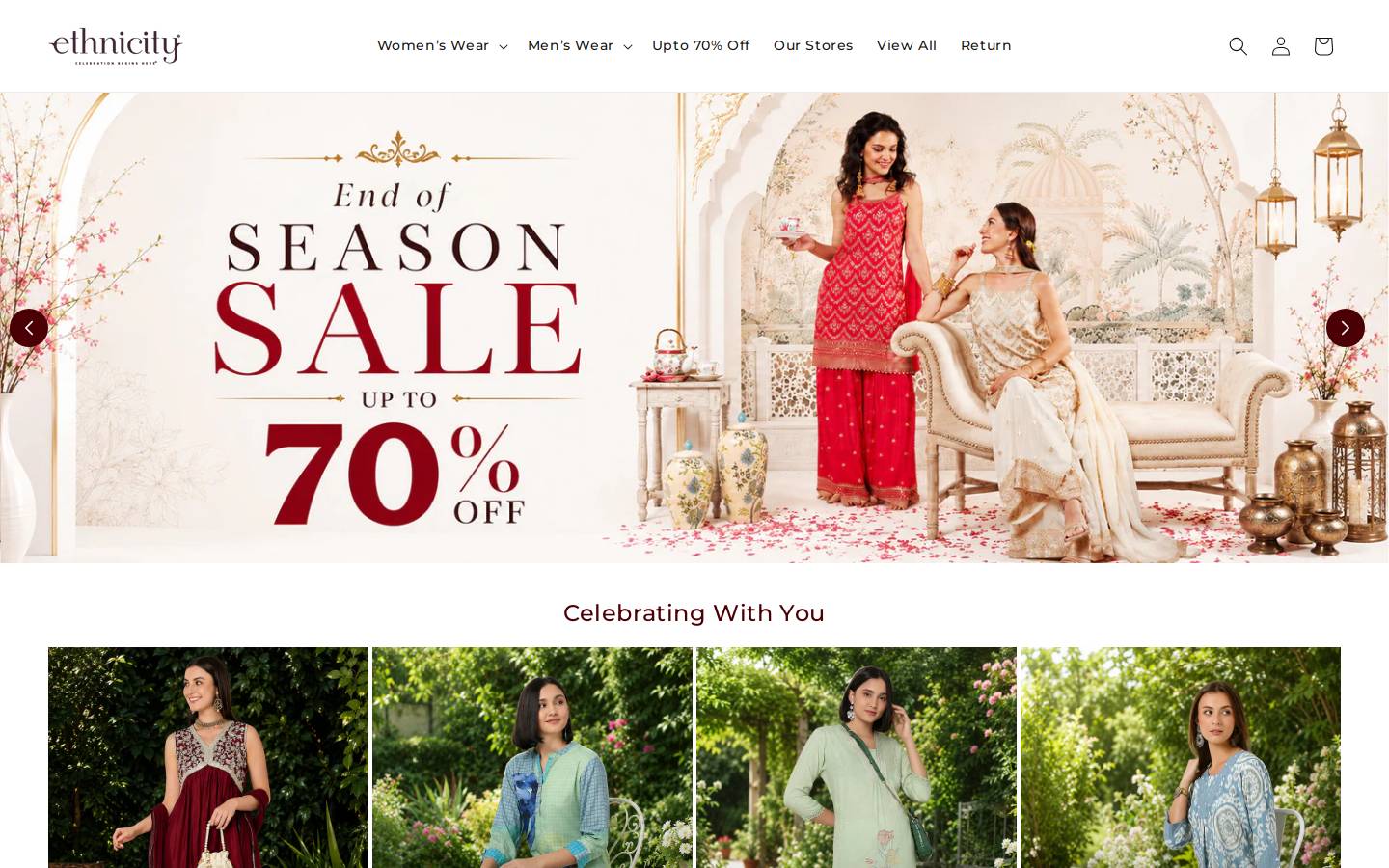 ethnicity.in homepage screenshot