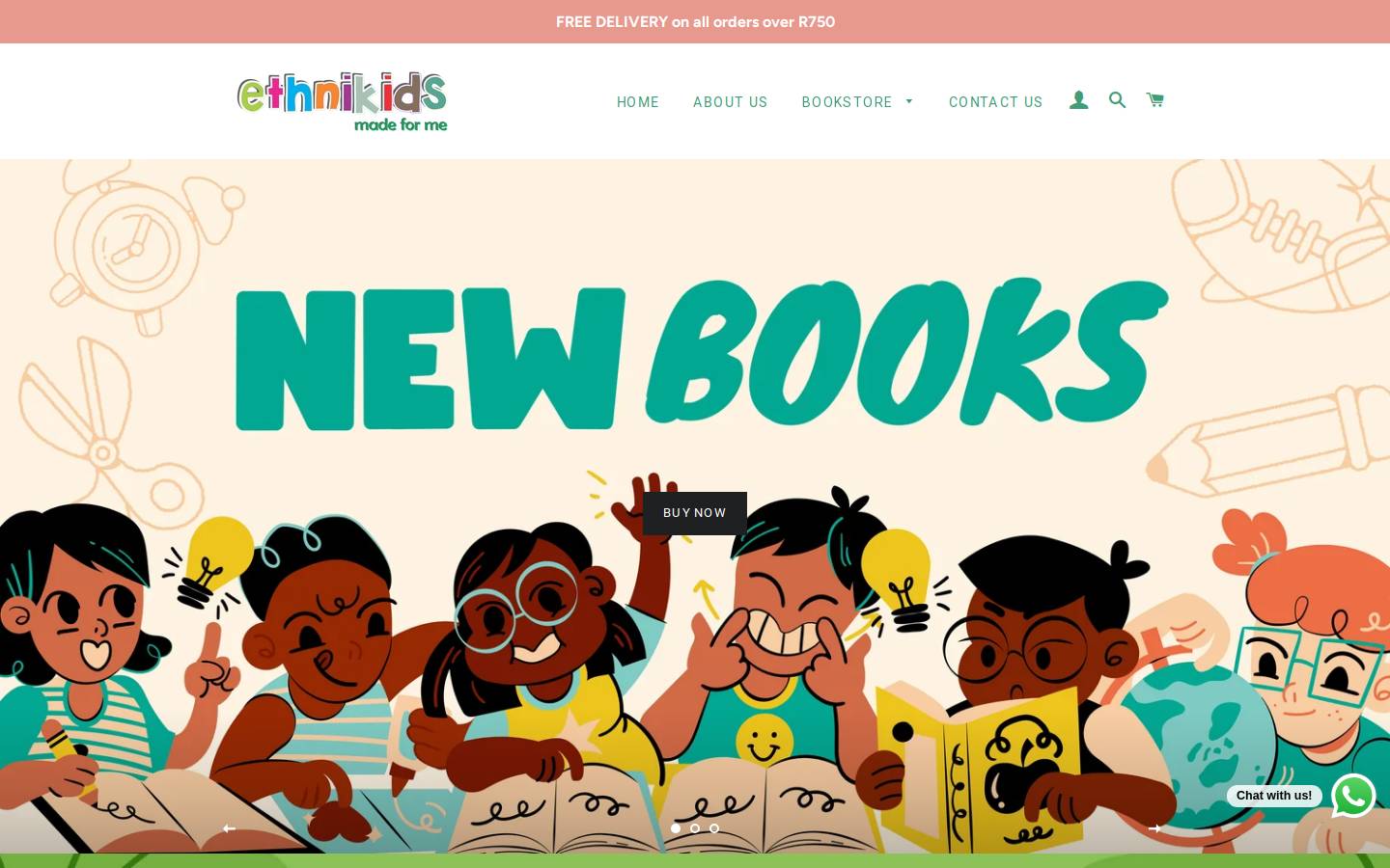 ethnikids.africa homepage screenshot