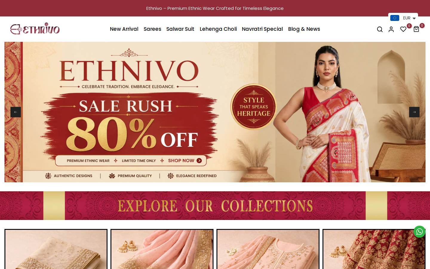 ethnivo.com homepage screenshot