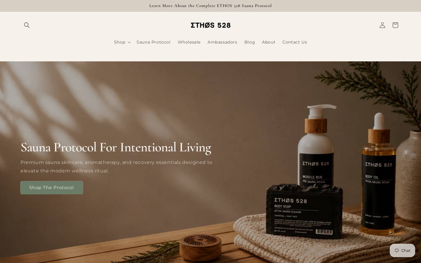 ethos528.com homepage screenshot
