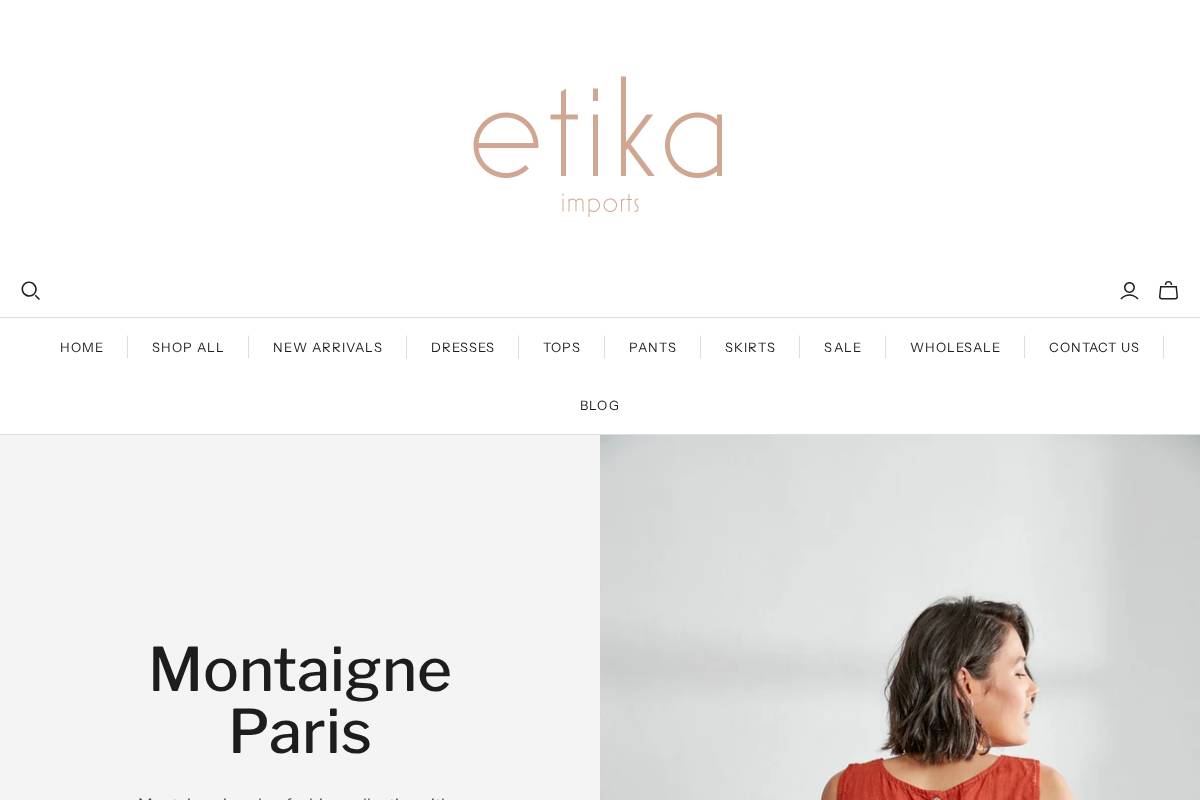 etikaimports.com.au homepage screenshot