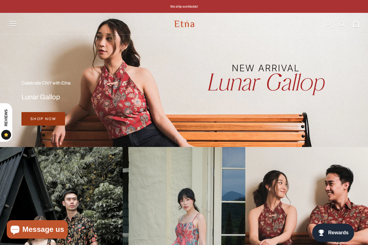 etna batik homepage screenshot