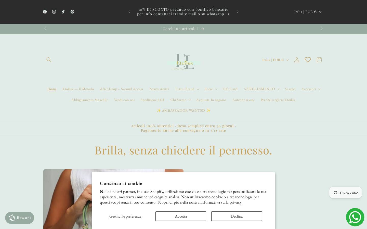 Etoilux homepage screenshot