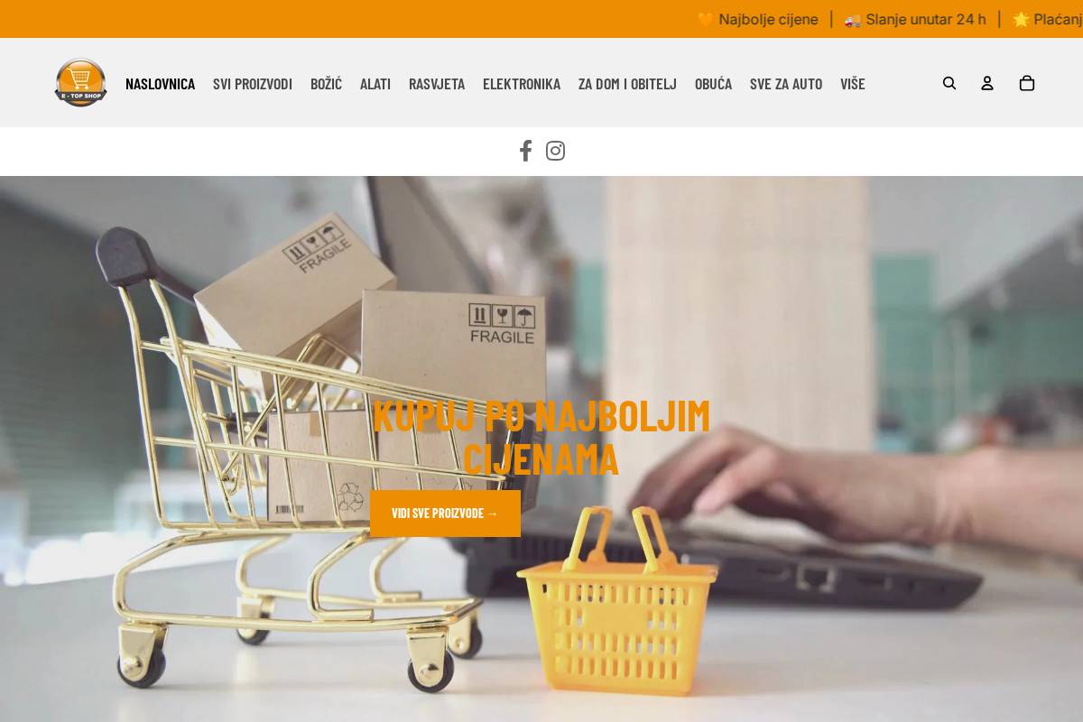etopshop.eu homepage screenshot