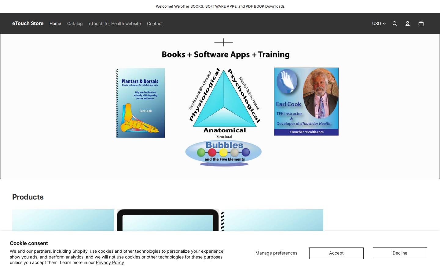 etouchstore.com homepage screenshot