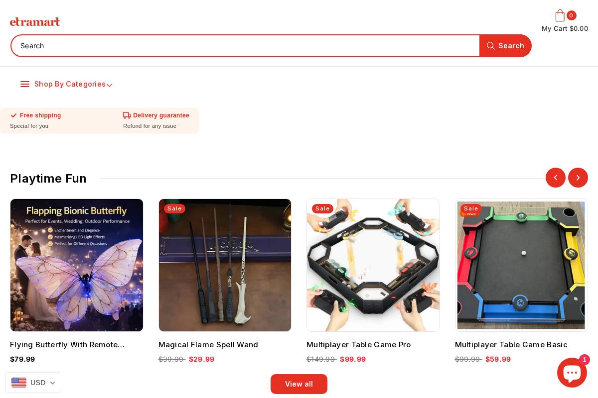 Etramart homepage screenshot